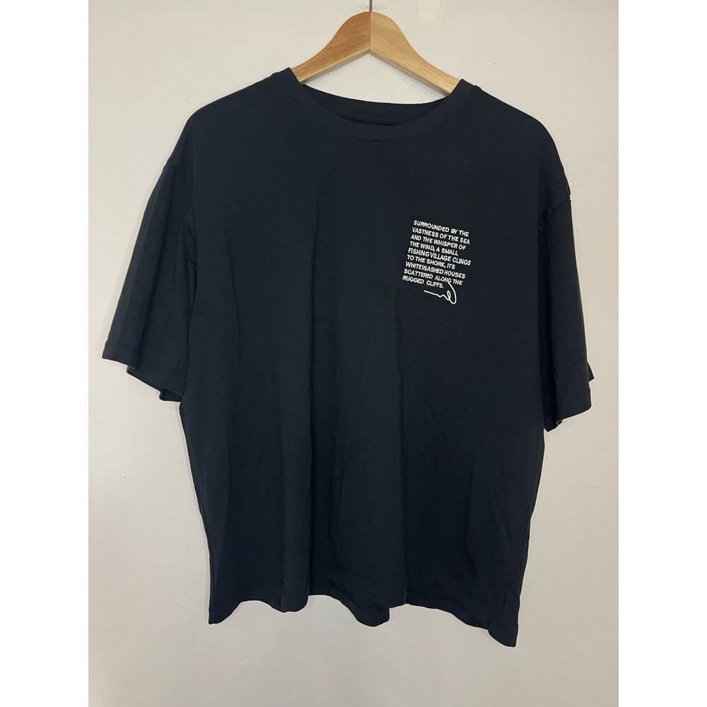 Maximo Men's XL Black Graphic Tshirt Cotton Crew Neck